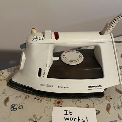 Ironing Board and Classic Electric Iron
