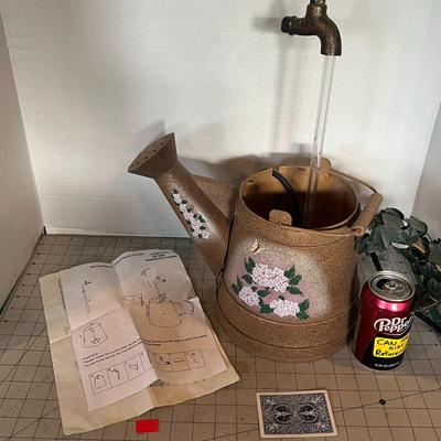 Decorative Watering Can Tabletop Fountain