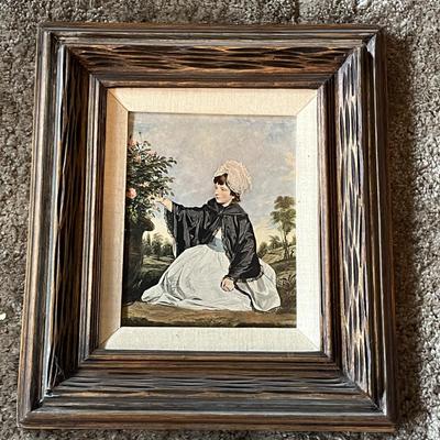 Andrew Mellon Collection Framed Victorian Lady Garden Portrait Print ‘Lady Caroline Howard’