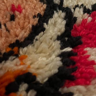 Handmade Raggedy Ann and Andy Latch Hook Rug