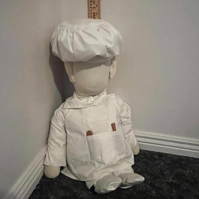 Handmade Chef Doll Pair in Uniforms