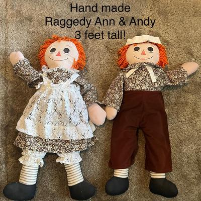 Handmade Raggedy Ann and Andy Dolls