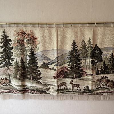 Vintage Woven Tapestry Wall Hanging