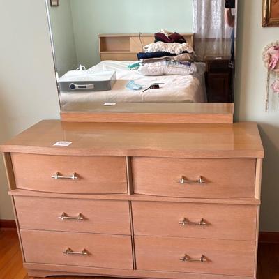 Mid Century Blonde Dresser