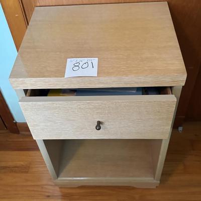 Mid Century Blonde Nightstand