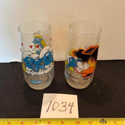 Vintage Smurf Glasses
