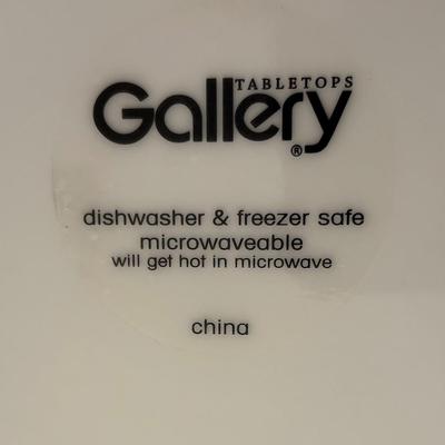 10 Pieces Gallery White Plates