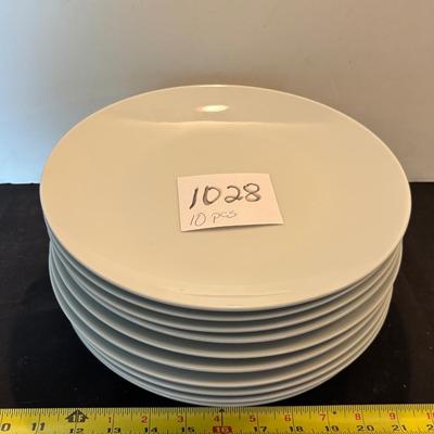 10 Pieces Gallery White Plates