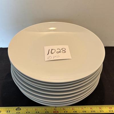 10 Pieces Gallery White Plates