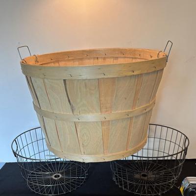Wood and Metal Baskets