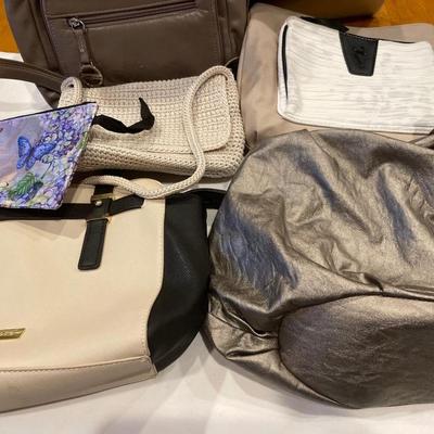 Cream color handbags