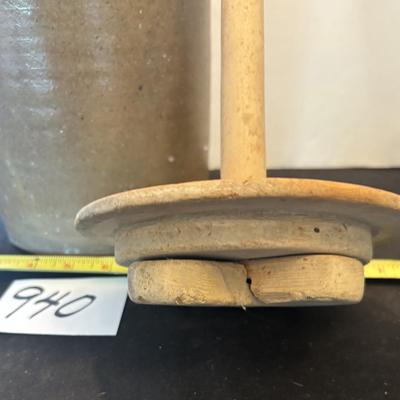Vintage Stoneware Table Churn