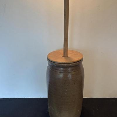 Vintage Stoneware Table Churn