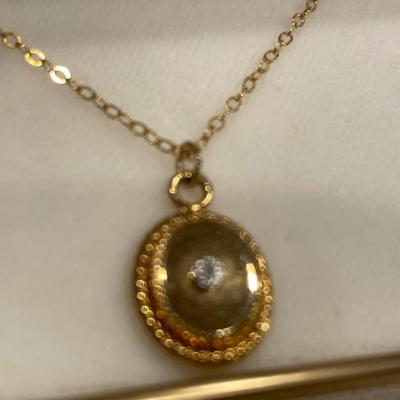 Ciner bracelet & 1/20 14k gf chain with pendant