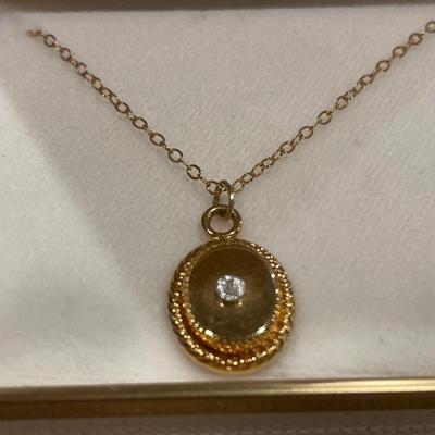 Ciner bracelet & 1/20 14k gf chain with pendant