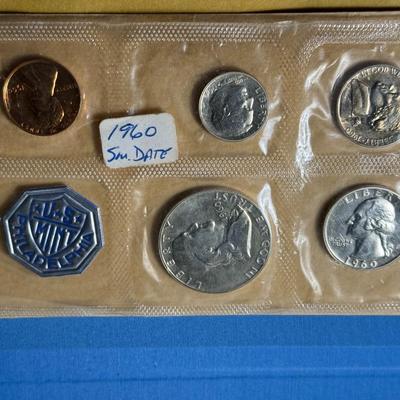 ORIGINAL 1960 SMALL DATE U.S. SILVER PROOF SET AS PICTURED.