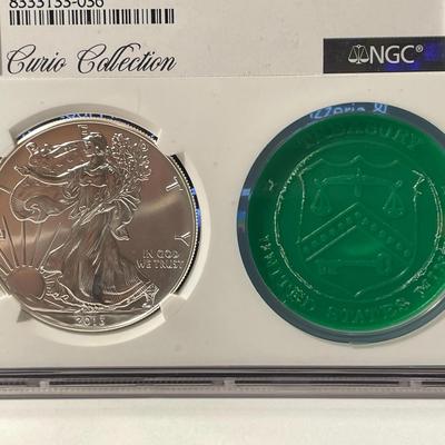 Curio Collection NGC 2013 MS70 Silver Eagle Dollar Original US Mint Packaging RARE as Pictured.