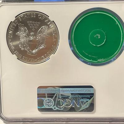 Curio Collection NGC 2013 MS70 Silver Eagle Dollar Original US Mint Packaging RARE as Pictured.