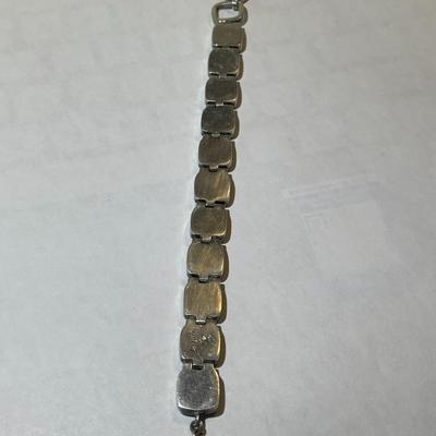 Vintage Acleoni Classic Southwest Turquoise 7-8" Adjustable Bracelet Color Varies from a Clear Powder Blue to a Bluish/Green...