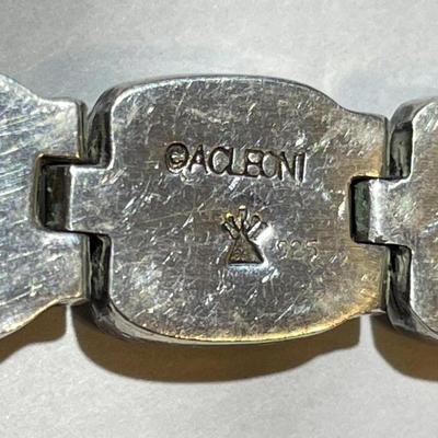 Vintage Acleoni Classic Southwest Turquoise 7-8" Adjustable Bracelet Color Varies from a Clear Powder Blue to a Bluish/Green...