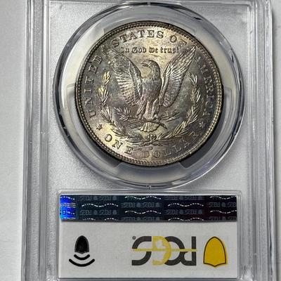 PCGS Certified 1880-O MS62 "HOT-50" Vam-21 Checkmark Graded Morgan Silver Dollar as Pictured.