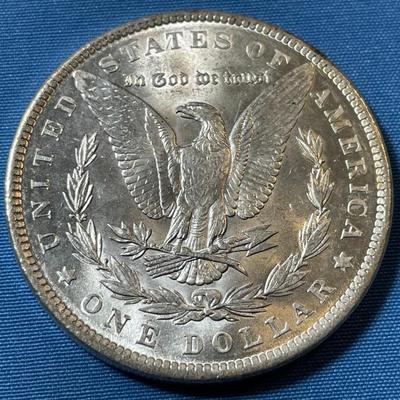 1890-P UNCIRCULATED CONDITION MORGAN SILVER DOLLAR (COIN #2).