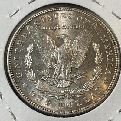 1898-P AU/UNCIRCULATED TONED CONDITION MORGAN SILVER DOLLAR (COIN #3).