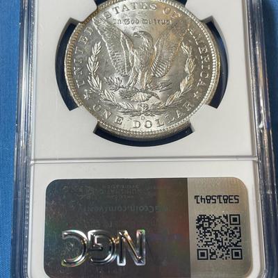 NGC CERTIFIED 1883-O MS63 GRADED MORGAN SILVER DOLLAR AS PICTURED. (COIN #022).