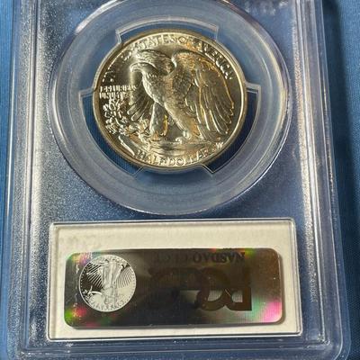 PCGS CERTIFIED 1941 MS64 WALKING LIBRERTY SILVER HALF DOLLAR AS PICTURED.