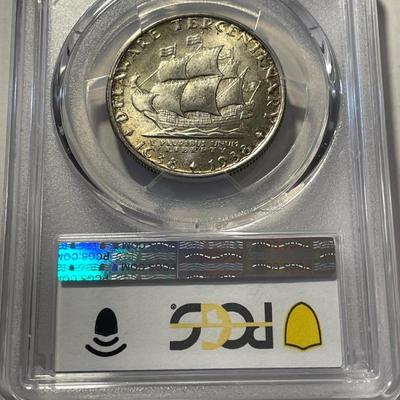 PCGS Certified 1936 MS66 Delaware Commemorative Silver Half Dollar as Pictured.