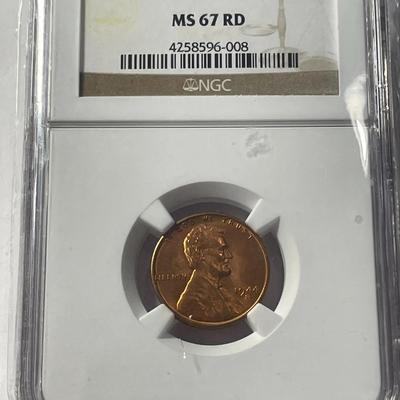 NGC Certified 1944-S MS67 Red Lincoln Cent as Pictured.