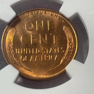 NGC Certified 1944-S MS67 Red Lincoln Cent as Pictured.