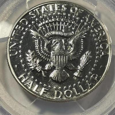 PCGS Rare Certified 1966 "No-Fg" Sp-64 SMS FS-901 Kennedy Silver Half Dollar as Pictured.