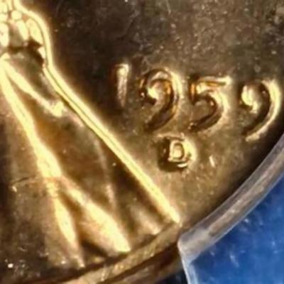 PCGS Certified Scarce 1959-D/D/D MS65 Red RPM FS-501 Lincoln Cent as Pictured.