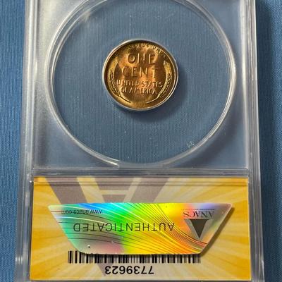 ANACS CERTIFIED 1957-D MS65 RED/BROWN DDO-001 LINCOLN CENT AS PICTURED.