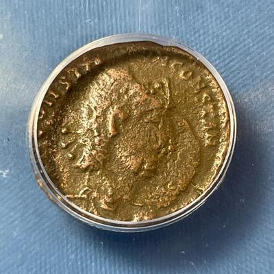 ICG CERTIFIED ROMAN EMPIRE 27BC-476AD GENUINE ERROR BRONZE COIN AS PICTURED. (COIN #801).