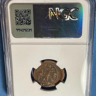 NGC CERTIFIED ROMAN EMPIRE GALLIENUS 253-268AD BI DOUBLE-DENATIUS GENUINE COIN AS PICTURED. (COIN #242).