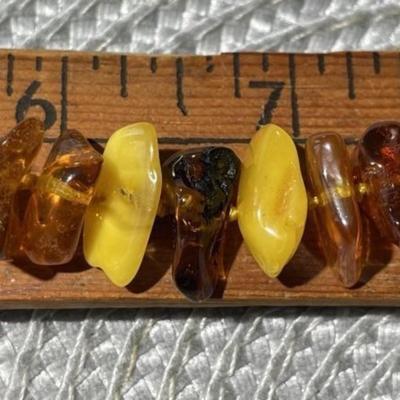 Vintage Multi Color Baltic Amber 18" Necklace Purchased in Latvia Preowned from an Estate.