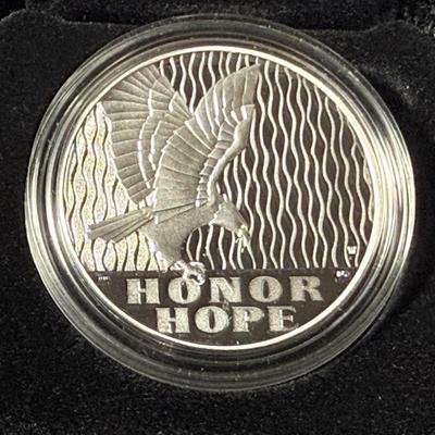 2011 W September 11th Silver National Medal US Mint Proof Medal Box and COA as Pictured.