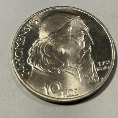 Czechoslovakia 1957 Proof 10 Korun Silver Coin KM#48 as Pictured.