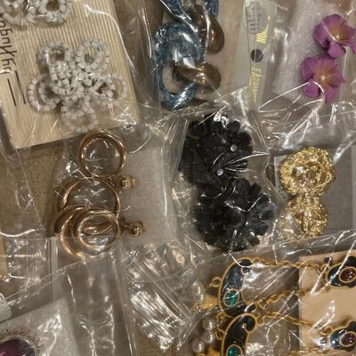 Collection of vintage fun clip on earrings