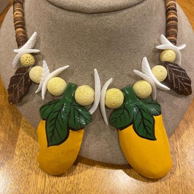 Crazy large floral necklaces