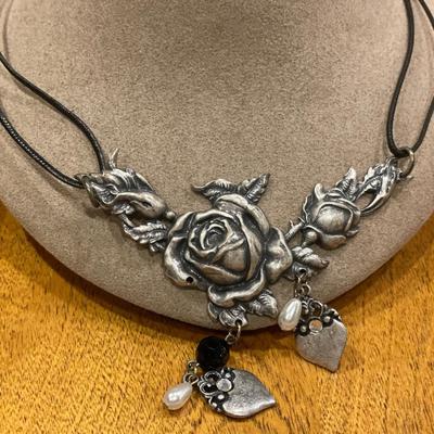 Crazy large floral necklaces