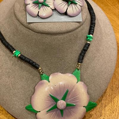 Crazy large floral necklaces