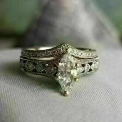 1890s Vintage 2.00 Ct Art Deco Antique Bridal Set