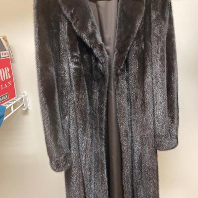 Vinci black fur coat