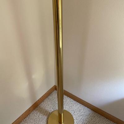 Tall brass floor lamp