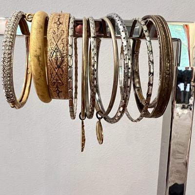 Big Lot Bracelets - Enamel, Vintage, Bangles, Rhinestones, Glass