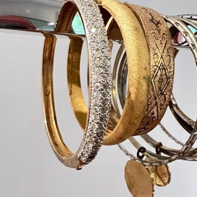 Big Lot Bracelets - Enamel, Vintage, Bangles, Rhinestones, Glass