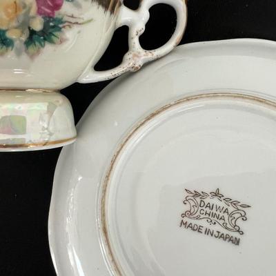 Vintage Porcelain China Lot - Commissioned Porcelain, 22 K Gold,